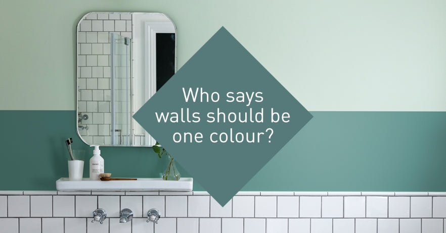 HOW TO PAINT A TWO-TONE WALL