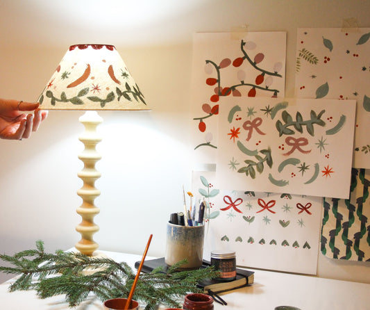 Christmas Craft: How to DIY festive lampshades
