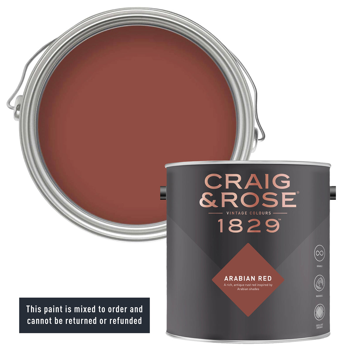 Arabian Red l 1829 Vintage Colours l Craig & Rose Paint