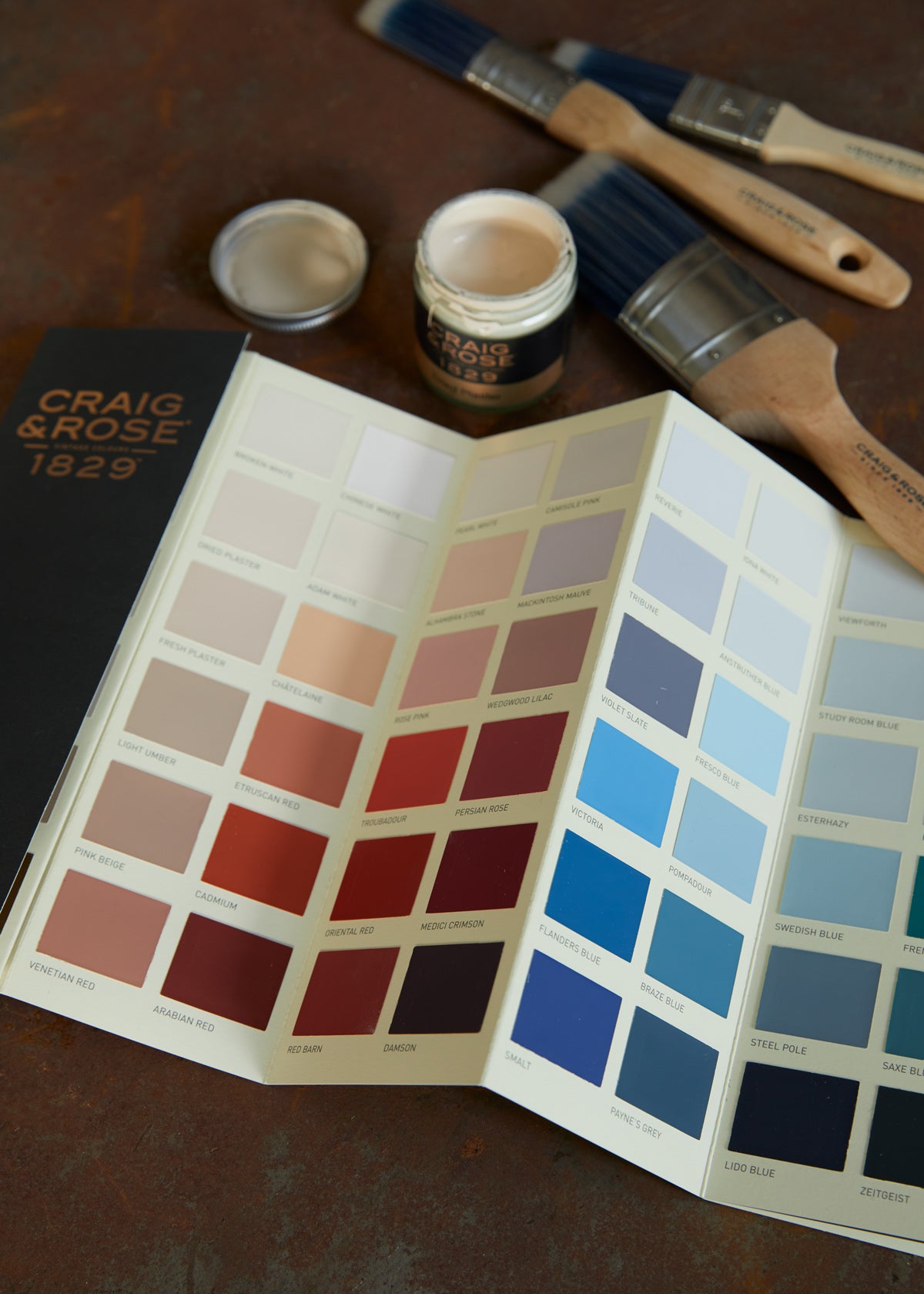 Color Craige Craig & Rose Colour Cards I 1829 Vintage Collection and Artisan Special ...