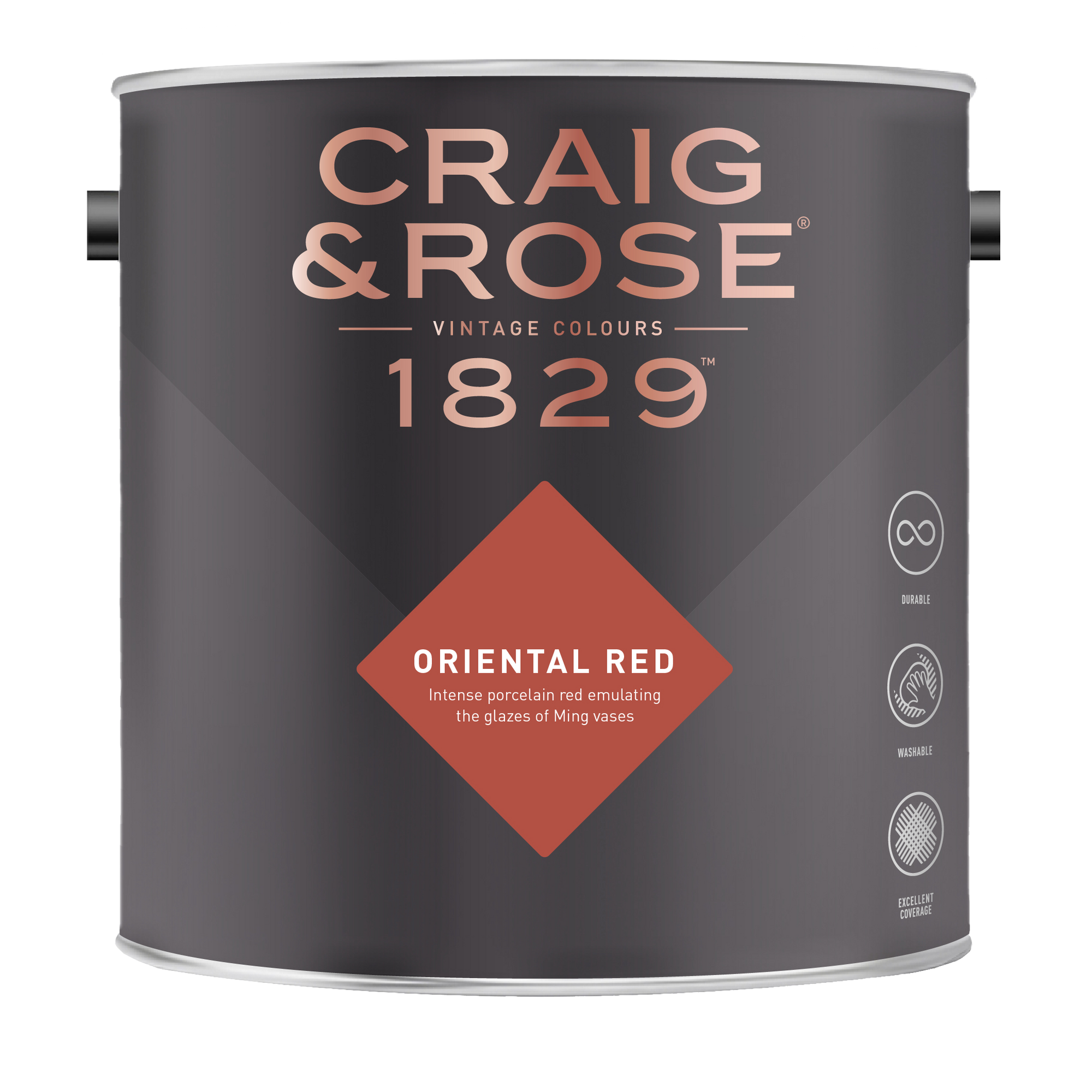 Red porcelain discount paint