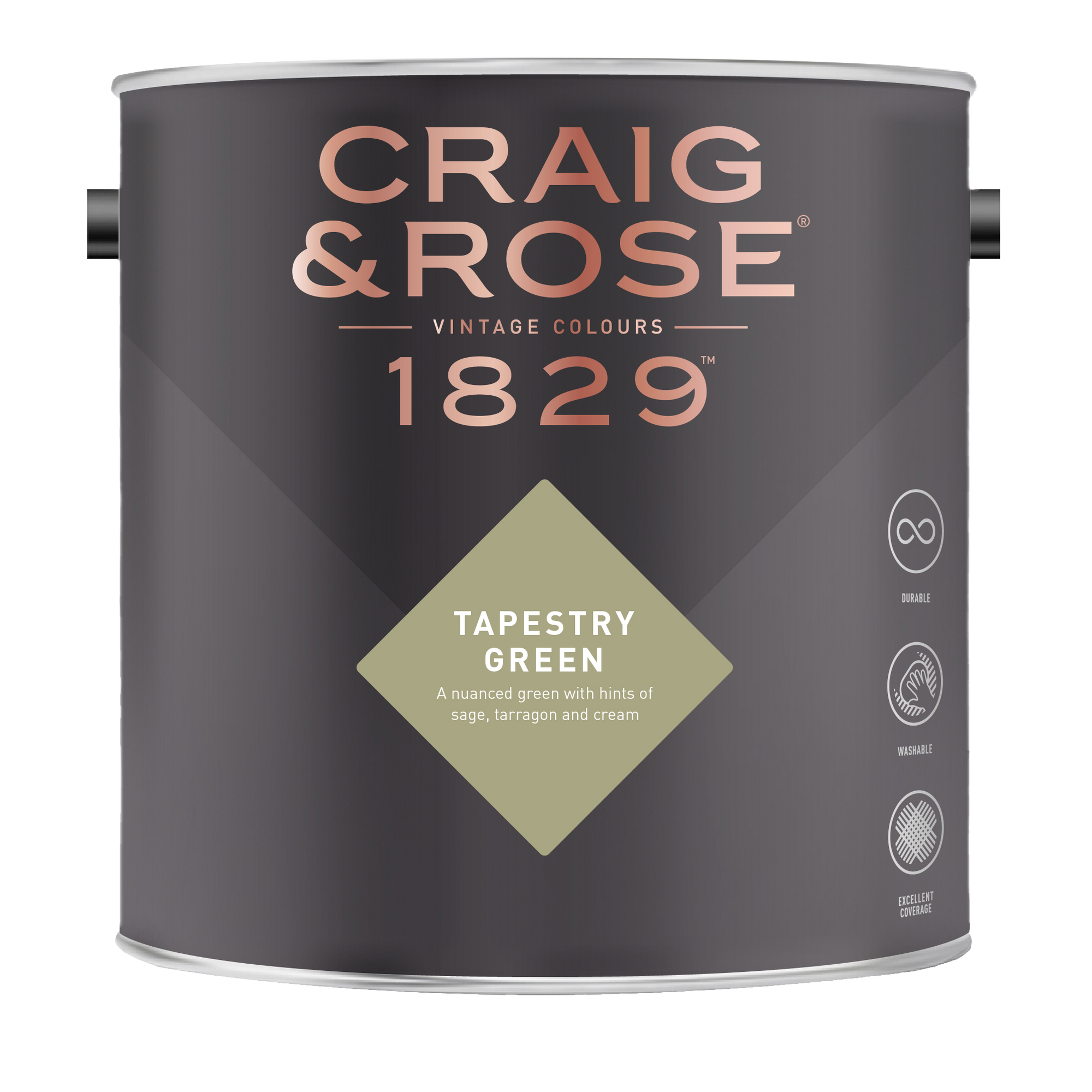 Tapestry Green l 1829 Vintage Colours l Craig Rose Paint